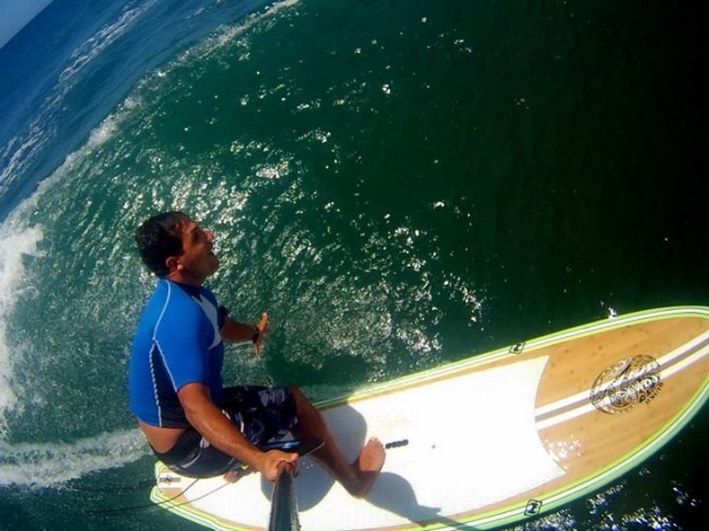 pegando as ondas 
